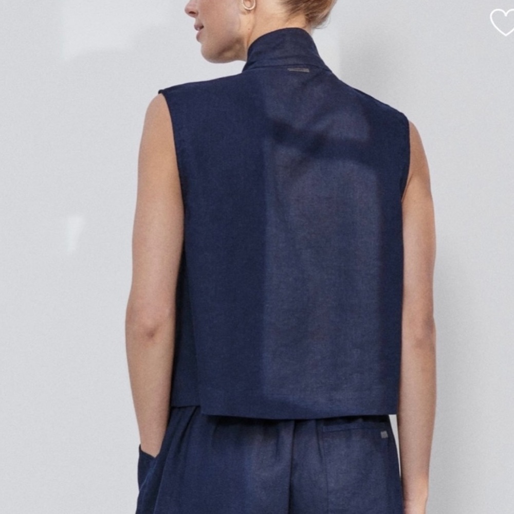 NEW - Lunya Woven Linen Sleeveless Shirt - Picture 4 of 4
